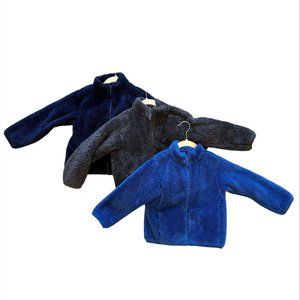 Uniqlo Kids Fluffy Yarn Fleece Full-Zip Jacket Size 5-6 (3 item bundle)